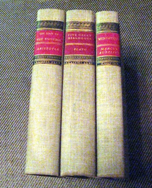 Books: Aristotle, Plato and Marcus Aurelius cp 1969