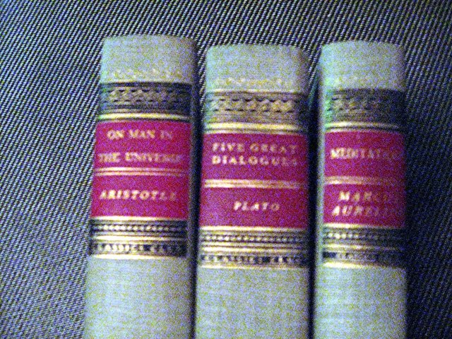 Books: Aristotle, Plato and Marcus Aurelius cp 1969