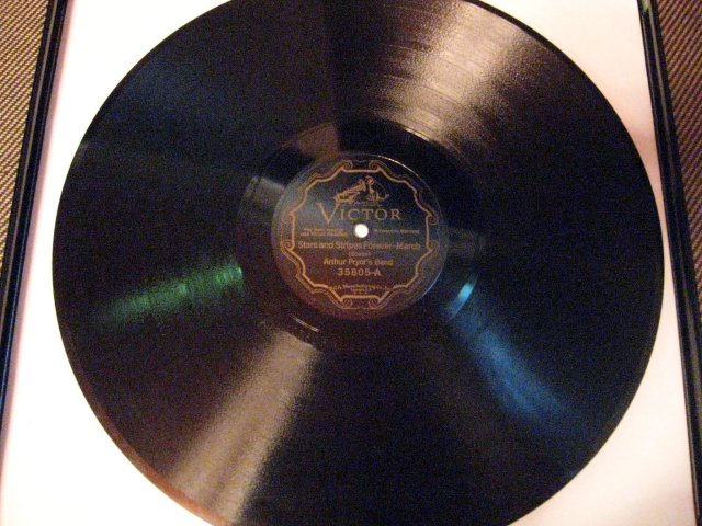 12-inch 78 RPM Record Stars and Stripes Forever by Arthur Pryors Band