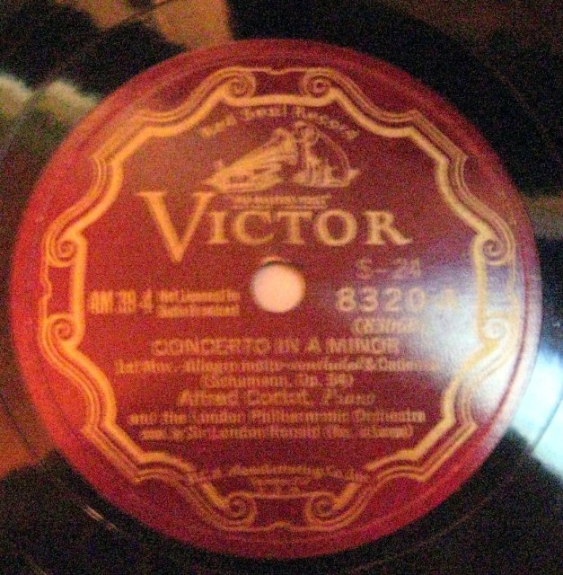12-inch 78 RPM Record Concerto in A Minor by The London Philharmonic Orchestra