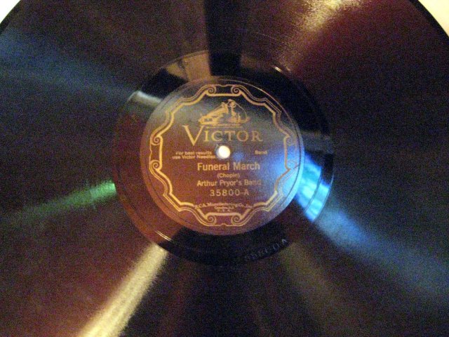 12-inch 78 RPM Record Funeral March by Arthur Pryor's Band