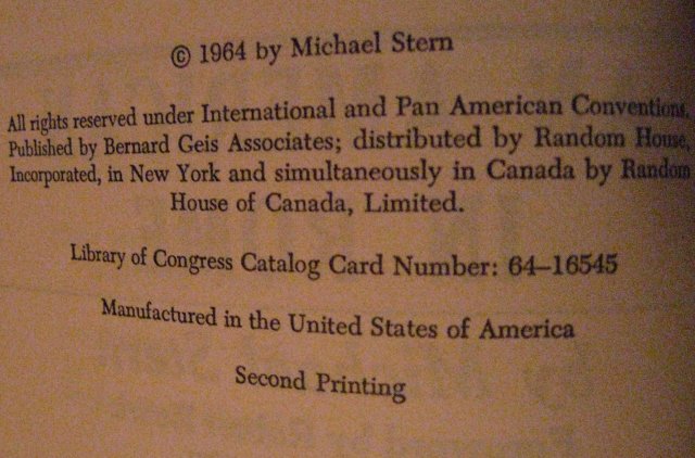 An American in Rome by Michael Stern cp 1964