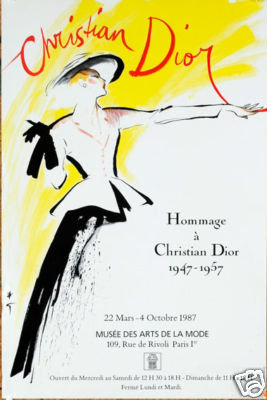 Hommage a Christian Dior poster by Rene Gruau original