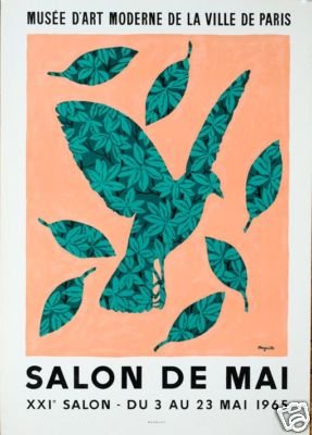 Magritte orig 1st printing Salon de Mai 1965 Mourlot