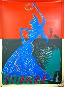 Maraschial Gitanes poster Serigraph original c1990's