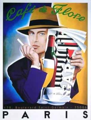 CAfe de Flore Paris by Razzia original mint