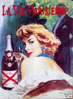 Champagne Castellane 1980 Irene Dunn reprint Castellane