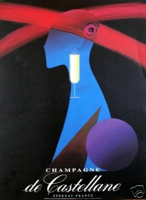 Champagne Castellane 1980 original authentic printing