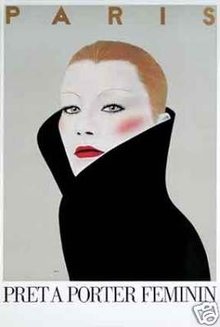 Paris Pret a Porter Poster by Razzia original mint 1981