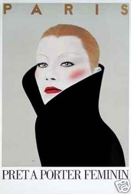 Paris Pret a Porter Poster by Razzia original mint 1981