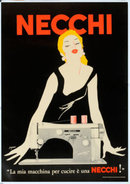 Necchi Sewing machine poster by Grignani 1950 original