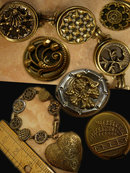 I cannot say Farewell button heart locket bracelet