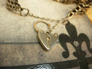 Victorian Gate Bracelet sweetheart chastity padlock bracelet