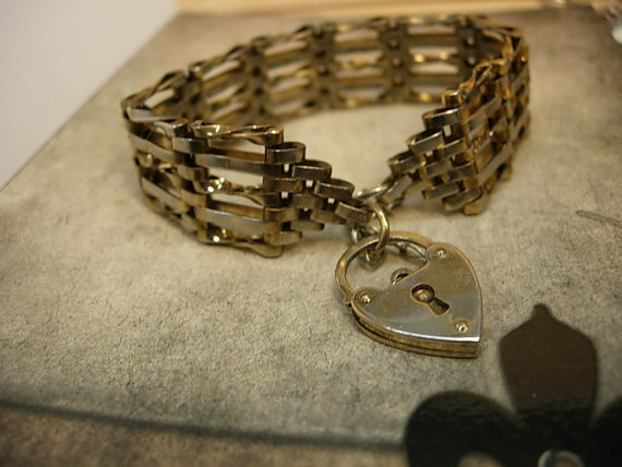 Victorian Gate Bracelet sweetheart chastity padlock bracelet