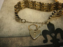Victorian Gate Bracelet sweetheart chastity padlock bracelet