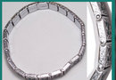 Vintage ART DECO FILIGREE Bracelet 85 green glass Stones GRILL work hinged bracelet