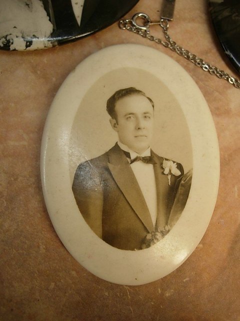 Estate Family portraits with Wedding necklace and sterling crucifix