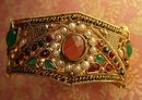 Ornate Gypsy Bracelet loaded with stones and metalwork