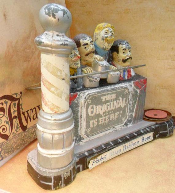 Pabst Blue Ribbon Barber Shop Quartet Display 1959