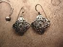 Vintage Signed Etruscan sterling earrings