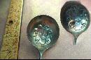 Antique enamel hallmarked silver spoon ladle or nut spoon R. Blackinton & Co