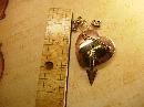 Vintage Signed Coro Sweetheart Brooch sterling and rhinestones