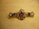 Vintage Baroque Rhinestone Renaissance brooch with rhinestones