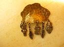 Primitive African Mask charm Brooch