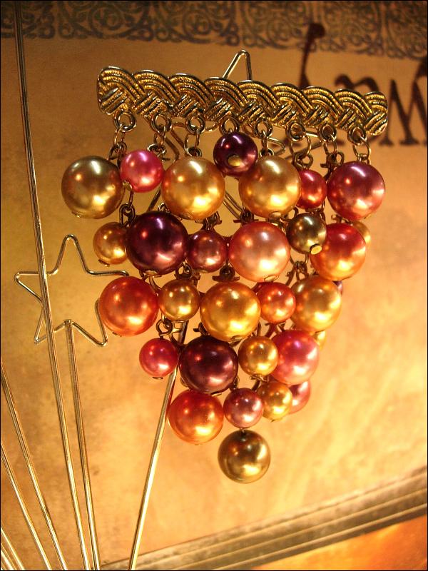 Huge Vintage Baroque Pearl Chandelier Brooch