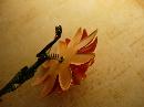 HUge Vintage Enamel Trembler Flower brooch