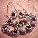 Vintage Dragons Egg Parure Selro Selini Necklace bracelet and earrings