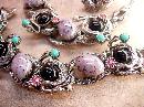 Vintage Dragons Egg Parure Selro Selini Necklace bracelet and earrings