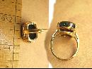 HUge Vintage Bloodstone ring 10kt gf with healing properties