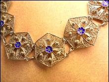 VIntage enamel filigree bracelet 8
