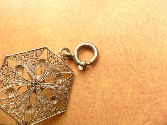 VIntage enamel filigree bracelet 8