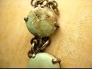 Vintage sterling Burmese Turquoise Indian bracelet with primitive turquoise stones