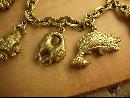 Victorian Charm bracelet Bizarre Unusual Charms Asian renaissance medieval