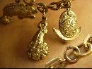 Victorian Charm bracelet Bizarre Unusual Charms Asian renaissance medieval