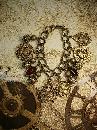 Vintage MEdieval Charm bracelet Knight Fobs Crown Charms rhinestone drops