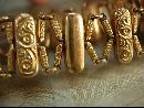 ANtique Rose gold Victorian bracelet Heart locket bracelet mixed metal gold filled charm bracelet