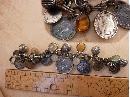 Vintage chunky Charm bracelet South african and Sweden coins and baubles