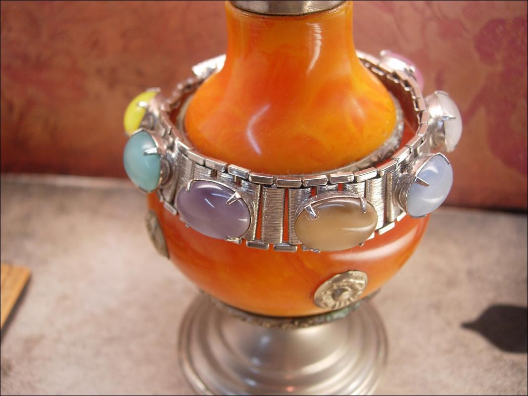 Vintage Moonstone bookchain bracelet sarah coventry