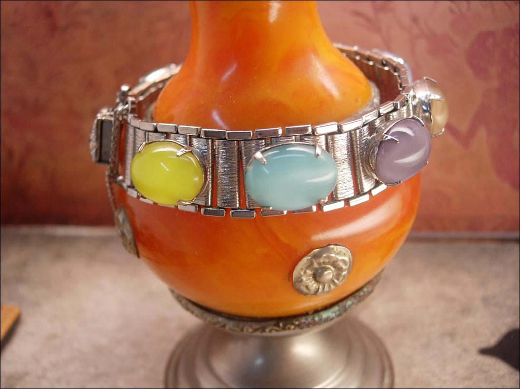 Vintage Moonstone bookchain bracelet sarah coventry