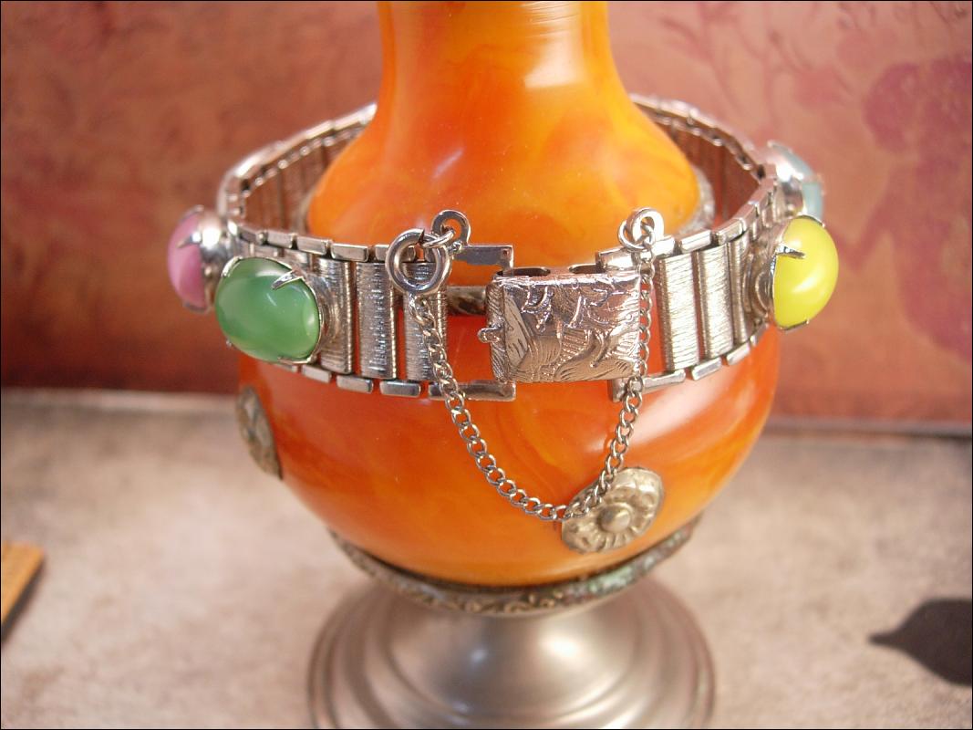 Vintage Moonstone bookchain bracelet sarah coventry