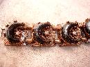 Vintage Bracelet moon and stars with copper goldstone goddess celestial spirit