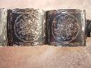HUGe Vintage Sterling MExican signed hinged bracelet 75 grams 1920's hallmarked