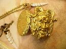 Devil talisman tooth locket bizarre watch chain skull necklace