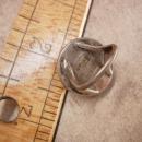 Vintage amethyst Ring HUGE Sphere sterling signed Spiritual healing gemstone February Birthstone