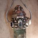 HUGE Healing wand Mystical green amethyst sterling Poison pendant Gemstones OOAK and labradorite and amethyst and more