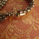 VIntage Dramatic HUGE Rhinestone drop necklace hundreds of rhinestones Faux Emerald